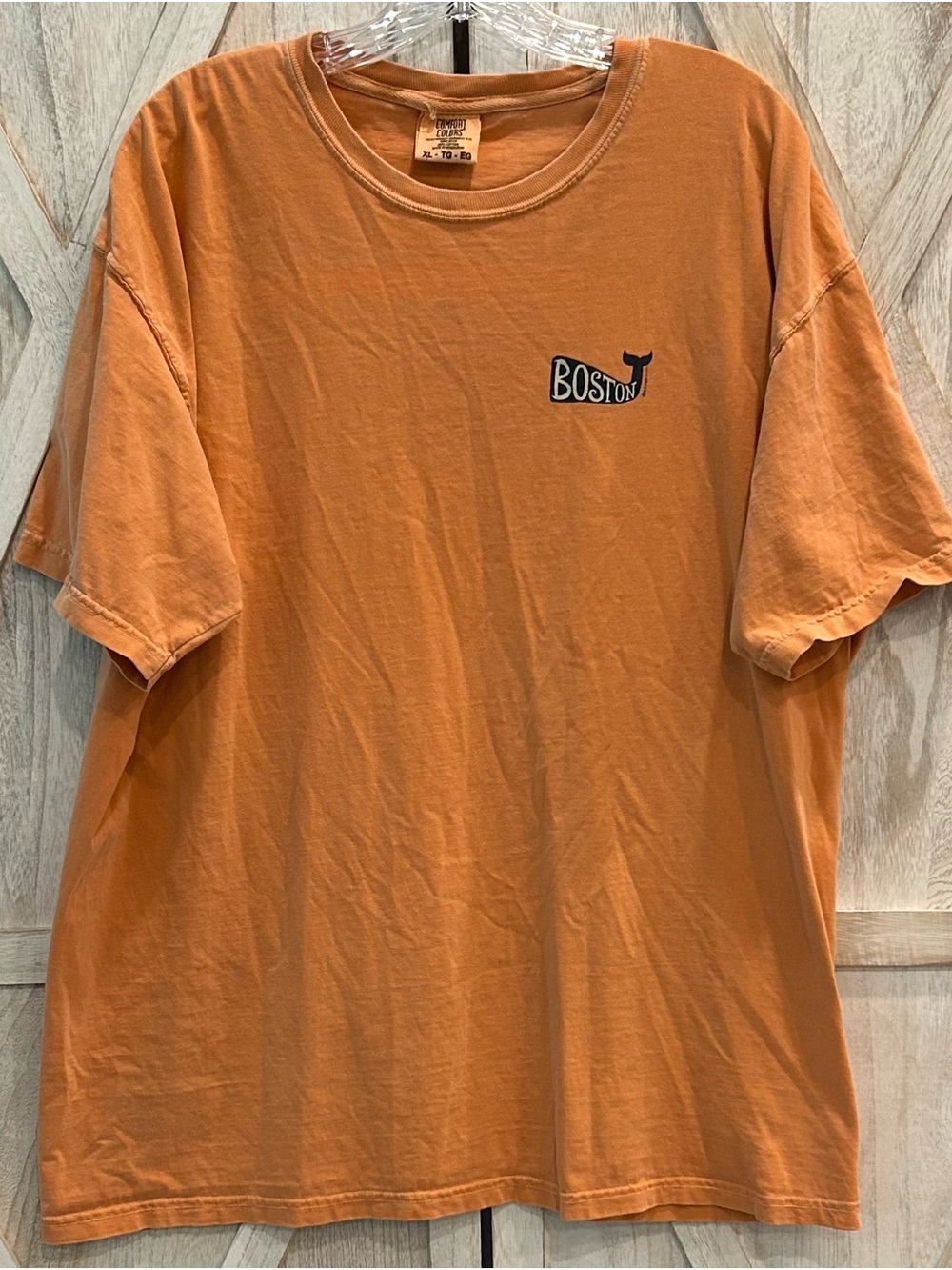 Comfort Colors Boston Whale Tall Graphic Tee Big Head Designs Costal Nautical